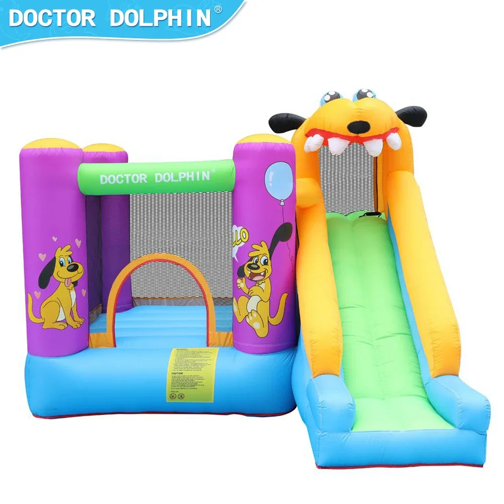 Doctor Dolphin children commercial kids inflatable bouncer Jumping slide bounce house inflatable castles bouncy castle