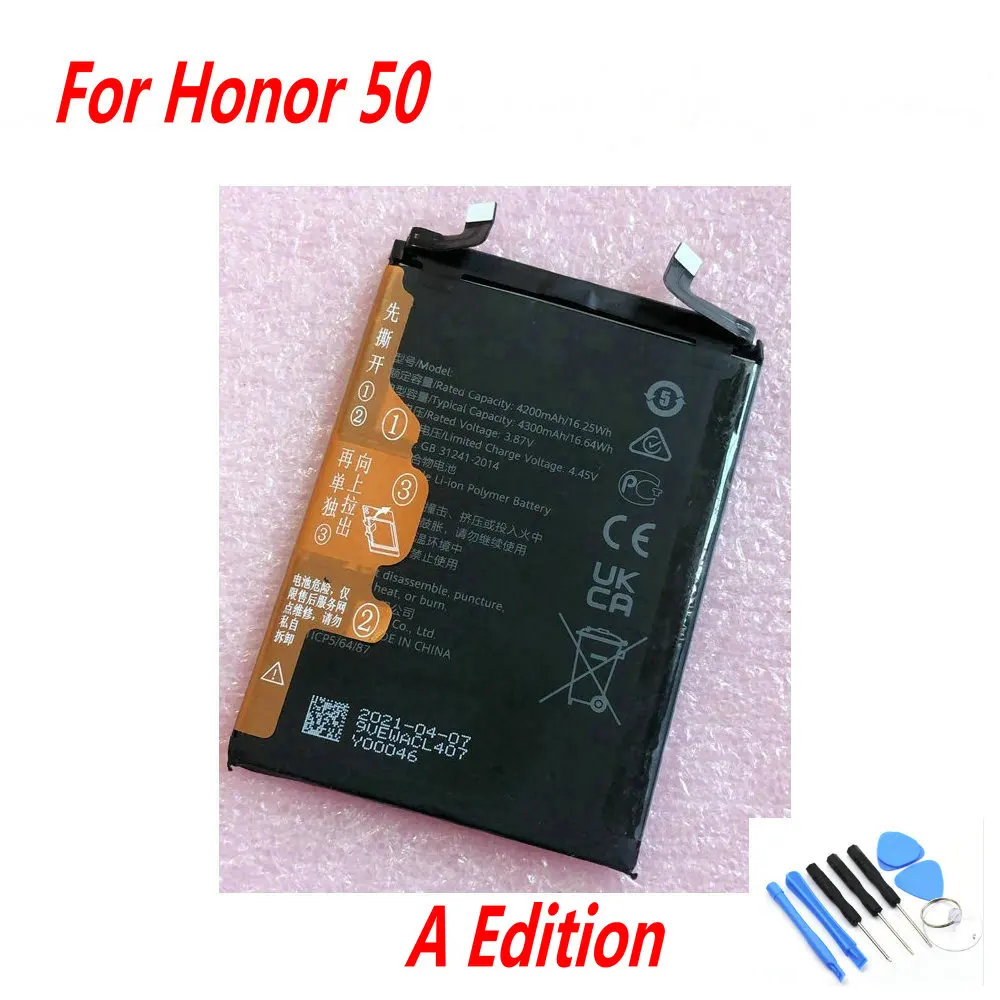 Original 3.87V 4200mAh Battery For Huawei Honor 50/ 60SE/ Play5 Vitality Edition Honor ntx-nx9 Smartphone