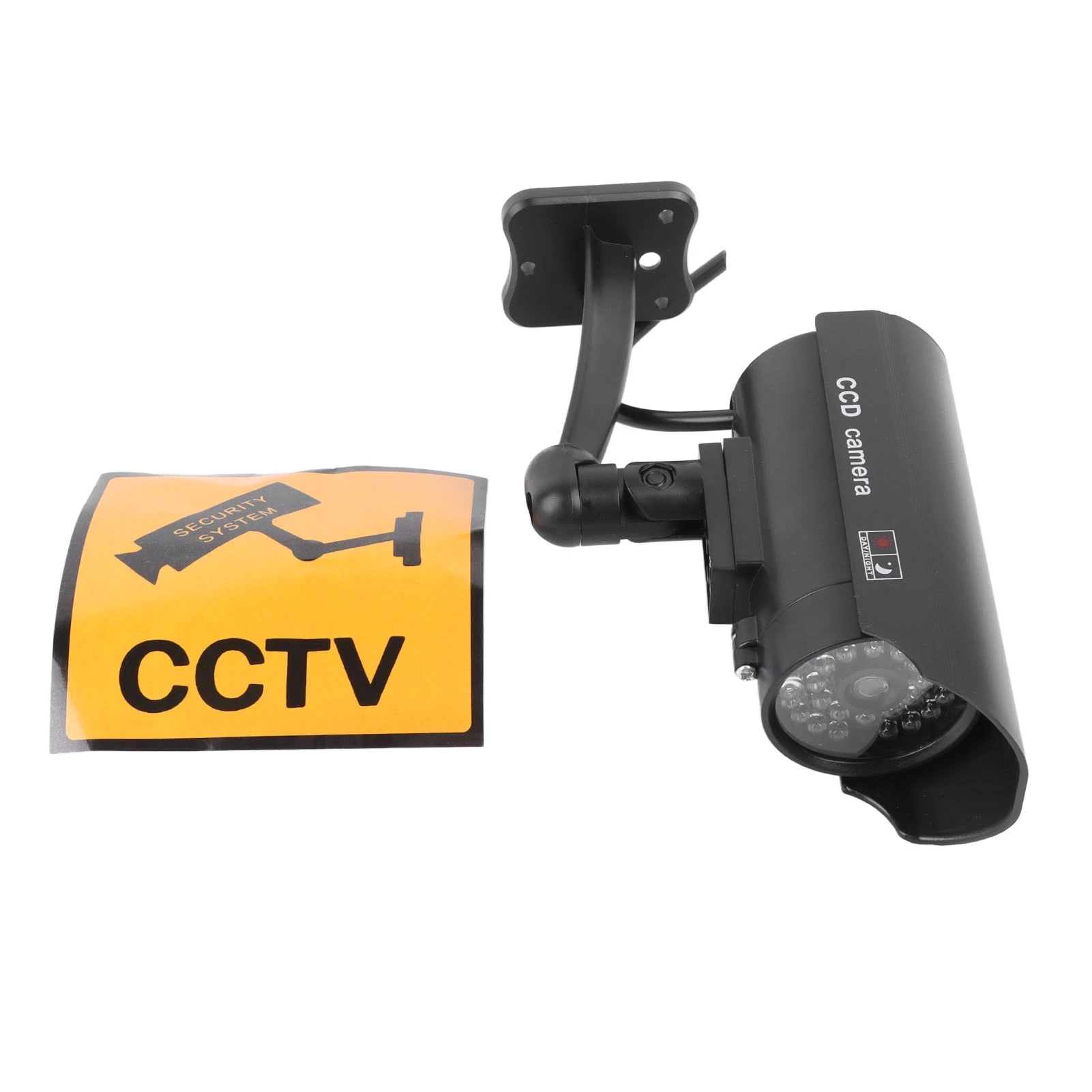 Dummy Fake Security Camera Red Flashing Lights Simulated CCTV Camera Surveillance System for Residences Shops Offices