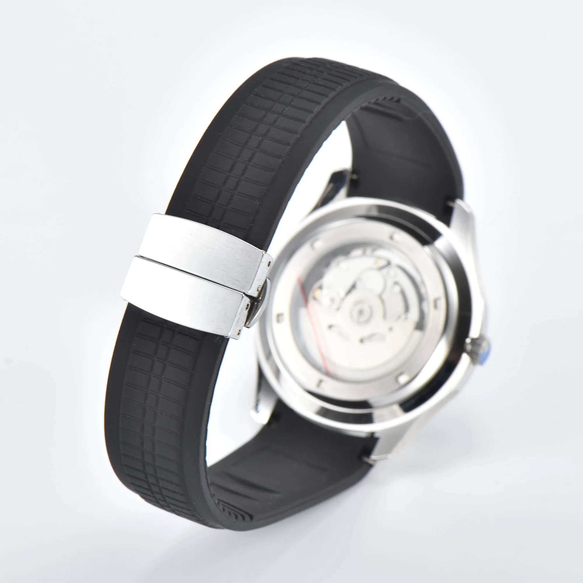 OUMASHI-reloj mecánico de lujo para hombre, cronógrafo de zafiro Simple de acero inoxidable, 40mm, NH35A