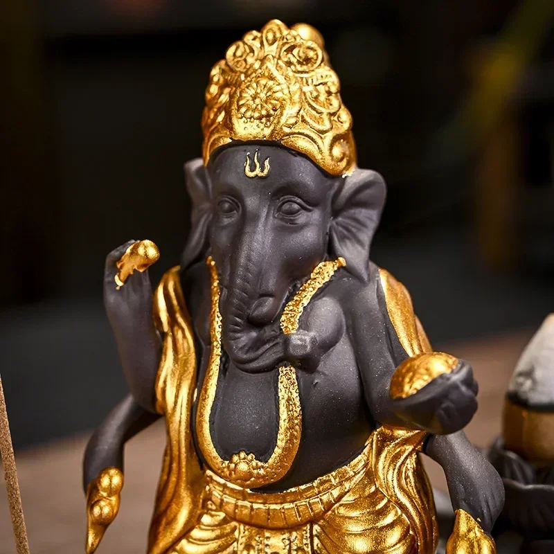 New Backflow Incense Home Incense Creativity Indian Elephant God Return Incense Ornaments