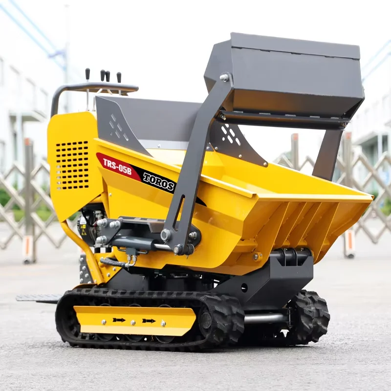 

Factory Price Crawler Dumper 500kg Manual Tracked Dumper Agricultural Self Loading Hydraulic MINI Dump Truck customization Sale