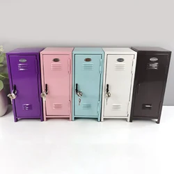 Makeup Storage Cabinet Vertical File Cabinet with A Lock for Home Office Bathroom Girl Gift