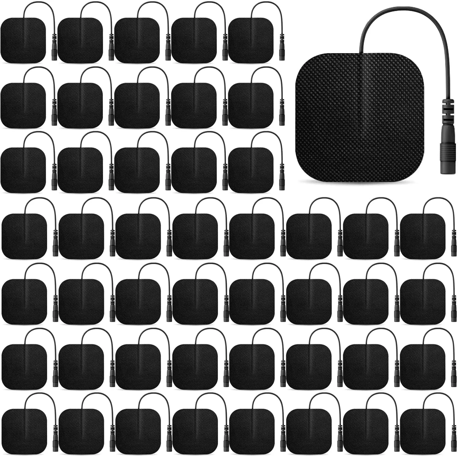 

4x4 /5x5cm Muscle Stimulator Electrode Pads Gel Non-woven Fabric Self Adhesive Replacement Pads for Tens Digital Therapy Machine