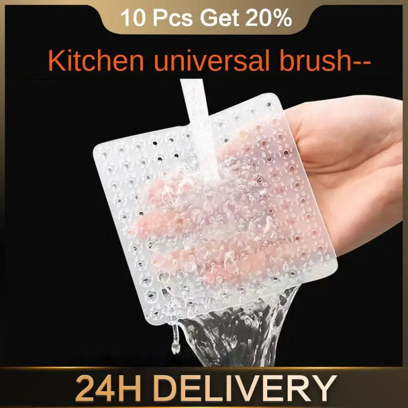 Kitchen Accessories Multifunctional Good Flexibility Multifunctional Dishwashing And Cleaning Brush Sponge Scrubber Clean Tool