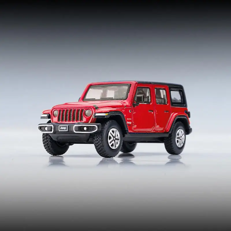 1:64 Wrangler Sahara 2019 SUV Alloy Car Diecasts & Toy Vehicles Car Model Miniature Scale Model Car For Children