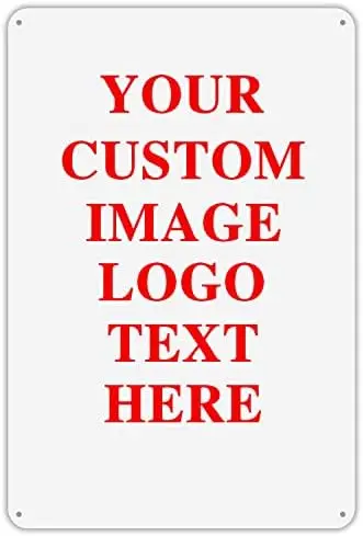 علامة مخصصة علامة معدنية شخصية تصميم صورتك النص الخاص شعار المنزل المطبخ بار الشارع مكتب الأعمال الحمام مقهى الحفلات