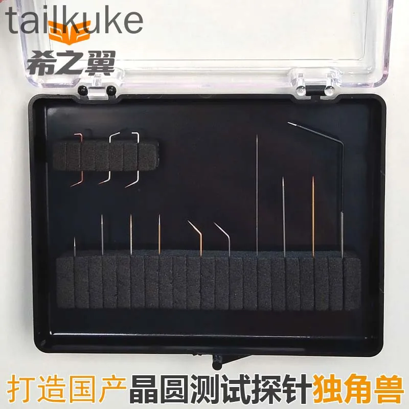 5pcs Chip Wafer Test Probe Semiconductor Point Stylus Rhenium Tungsten Alloy Beryllium Copper Gold-plated Probe