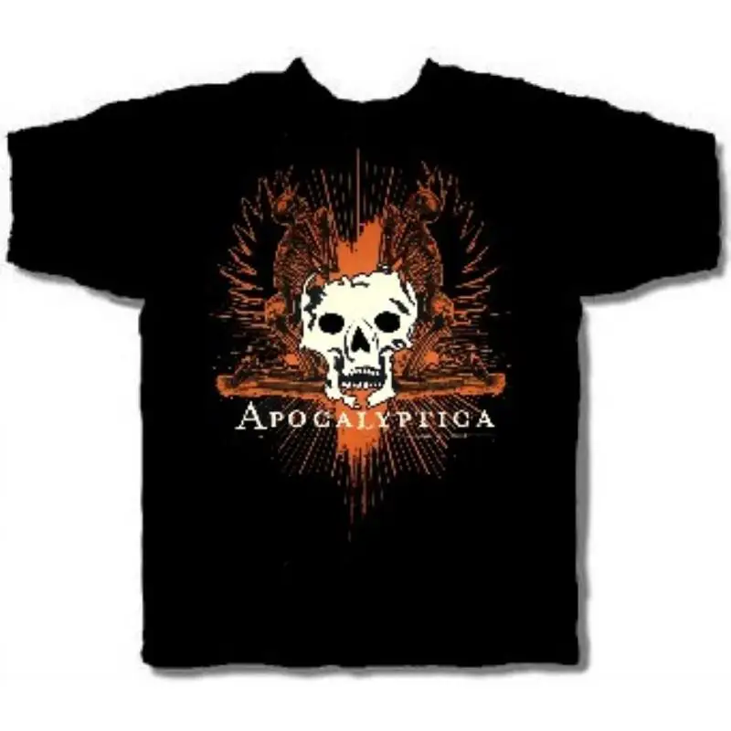 قميص APOCALYPTICA cd lgo SKULL SHRINE LG New OOP Worlds Collide cult