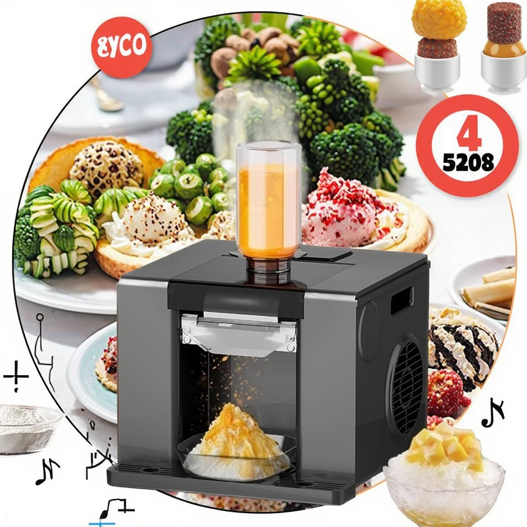 High-Efficiency Three-in-One  Cream and Snow Melting Machine for Milk Drinks Multi-Function Product