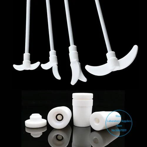 Imagen 1 del producto 1 Uds laboratorio 250mm a 500mm paleta agitadora plegable barra agitadora de PTFE para experimento de laboratorio escolar