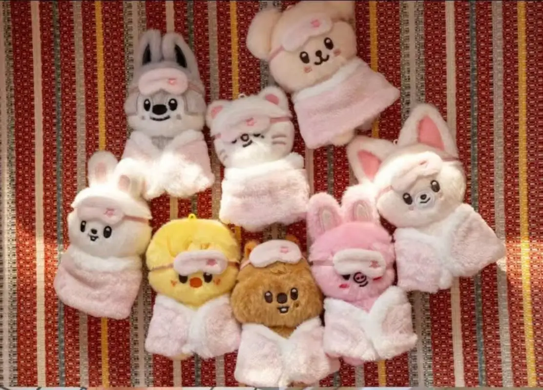 

SKZOO Stray Kids STAY in Our Little House Pajama Plush Doll 10cm Sleep Mask Keychain Kpop Soft Bag Pendant Cute Fans Collection