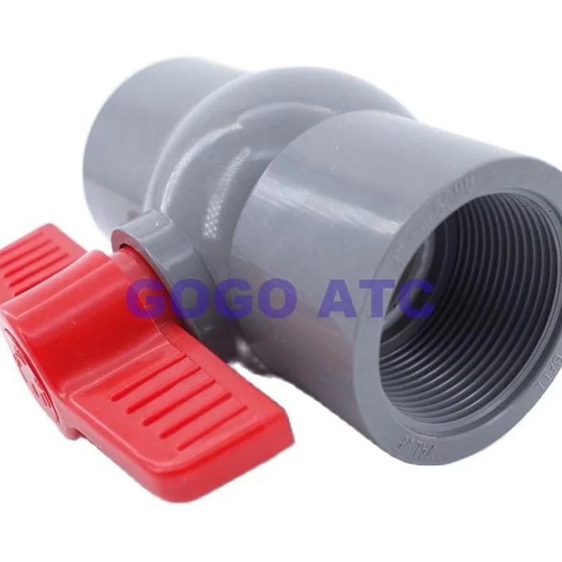 UPVC Straight mouth valve PVC Inner wire ball valve DN 100 mm One-piece simple Water pipe plastic socket Anti-aging light