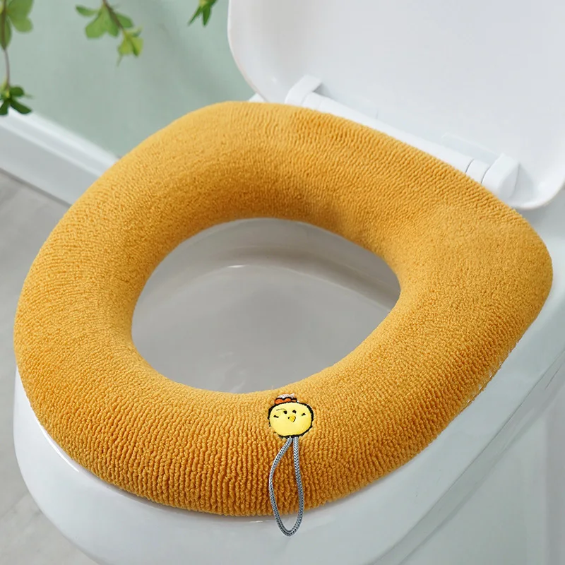 

O-shaped Handle Toilet Seat Cushion Thickened Toilet Cover with Handle Toilet Seat Cushion Enlarged Toilet Seat Cushion