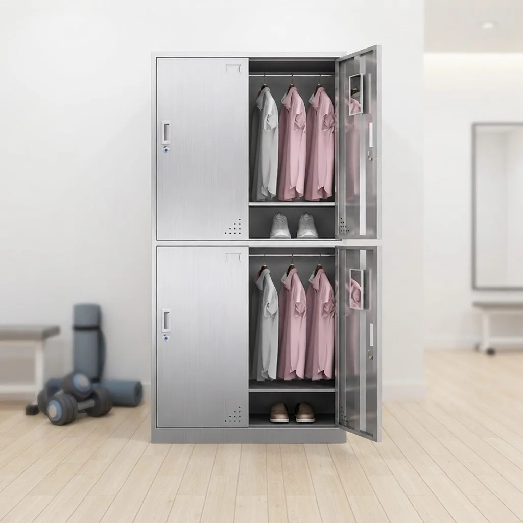 Industrial Stainless Steel Locker Cabinet Waterproof Metal Storage Locker for Staff and School