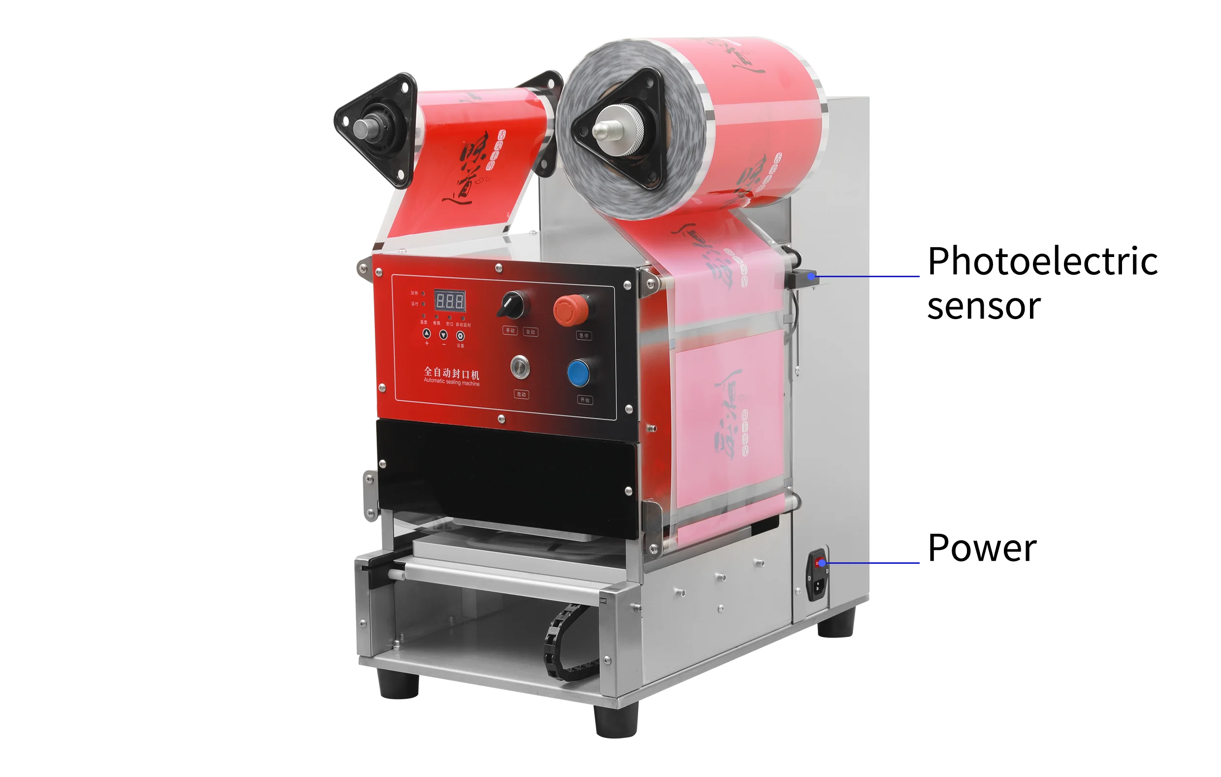 

Desktop Electric Meal Container Heat Tray Sealer Automatic Tray Sealing Machine Fast Food Tray Pack Machine