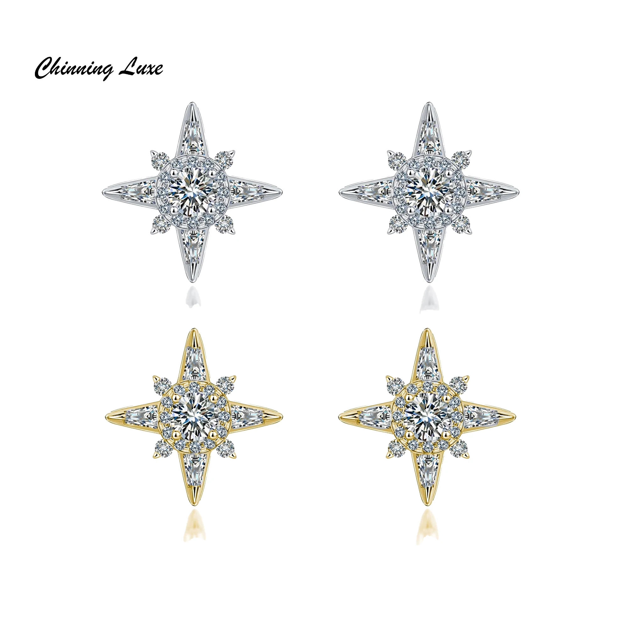 

Серьги Chainning Luxe из стерлингового серебра 925 пробы с муассанитом, пройденный тестер бриллиантов с сертификатом GRA для женщин, ювелирные изделия, подарки