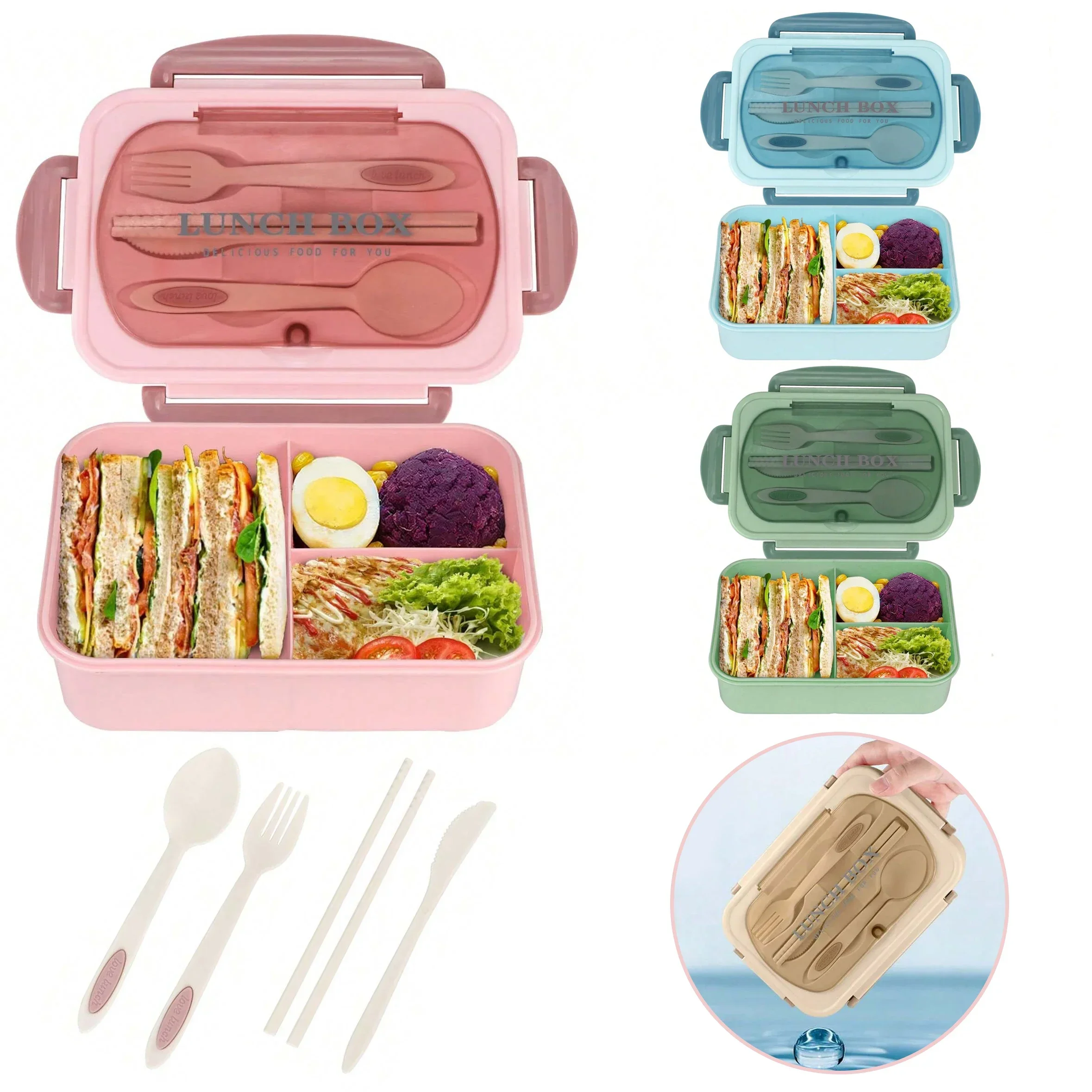 Bento-Box für Erwachsene mit 3 – Food Storage With Compartments Bewertung und Preis