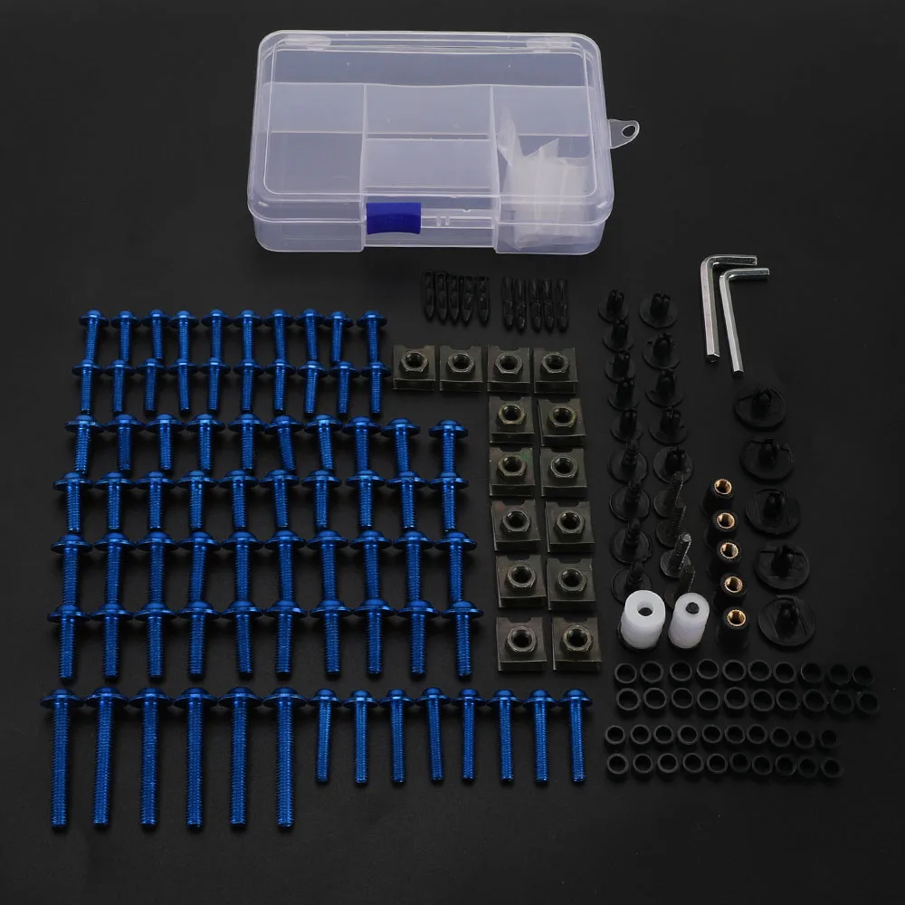 For Yamaha YZF R1 R3 R6 R7 600R 750R 1000R FZ1 FZ6 FZ6R FJR1300 YZFR1 YZFR7 2025 Fairing Bolts Kit Fastener Clips Screws Nuts