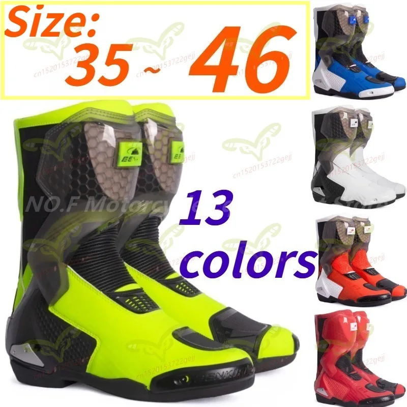 

BENKIA Motorcycle Riding Boots Men's Off-road Motorcycle Protective Boots Motorcycle Equipment Outdoor Riding Anti Fall
