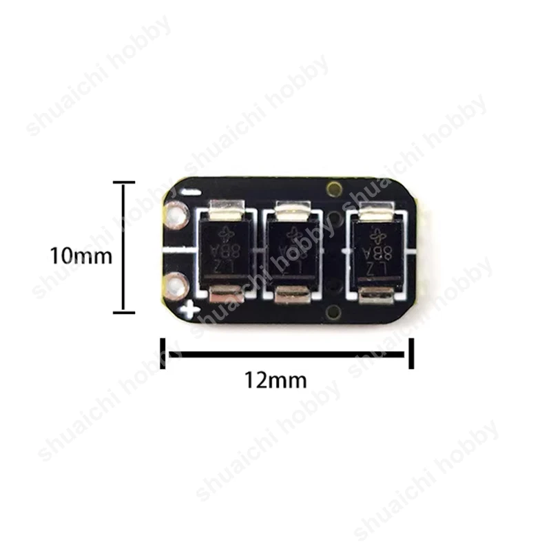 3PCS JHEMCU 3-6S TVS Module Transient Voltage Suppressor Filtering Suppression Board for RC FPV Racing Drone Capacitor Parts