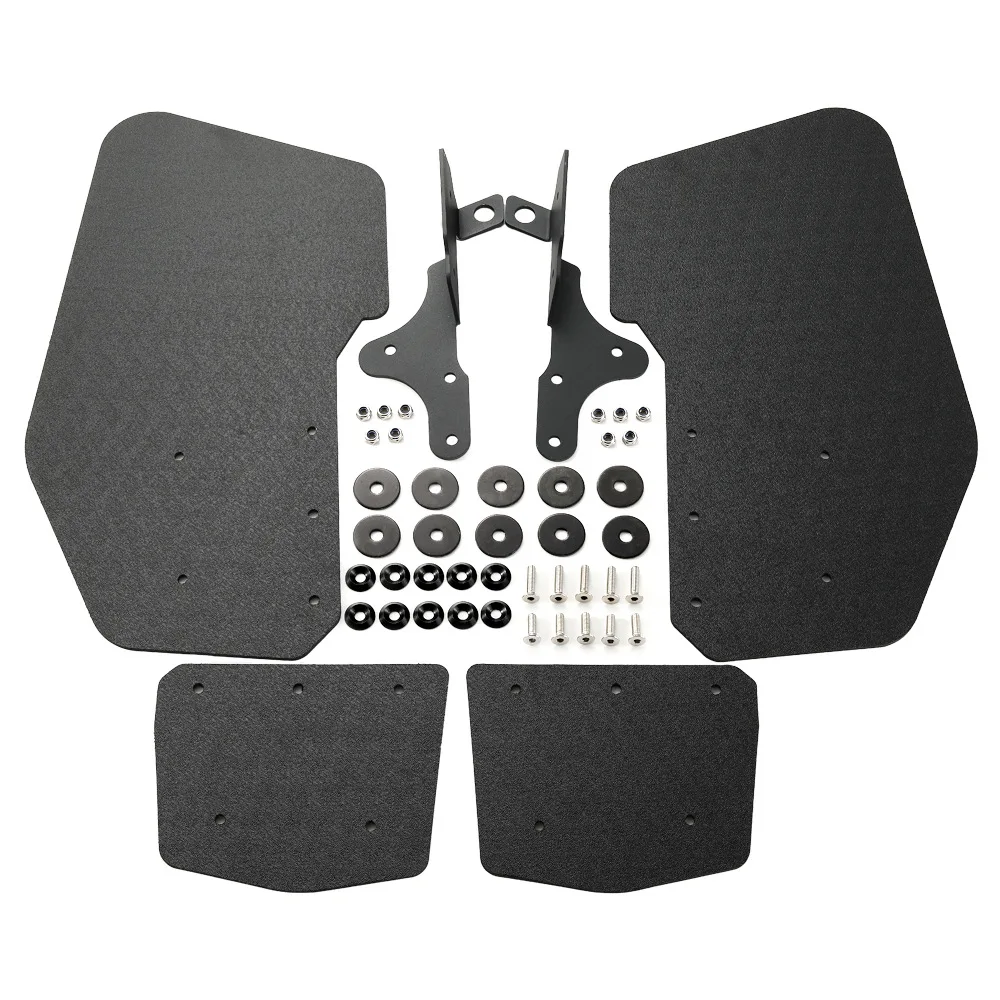 

2Pieces Black Rear Mudguard Mudflaps for Polaris RZR pro R/R 4 Exterior Parts - Protect Your ATV/UTV from Dirt & Debris