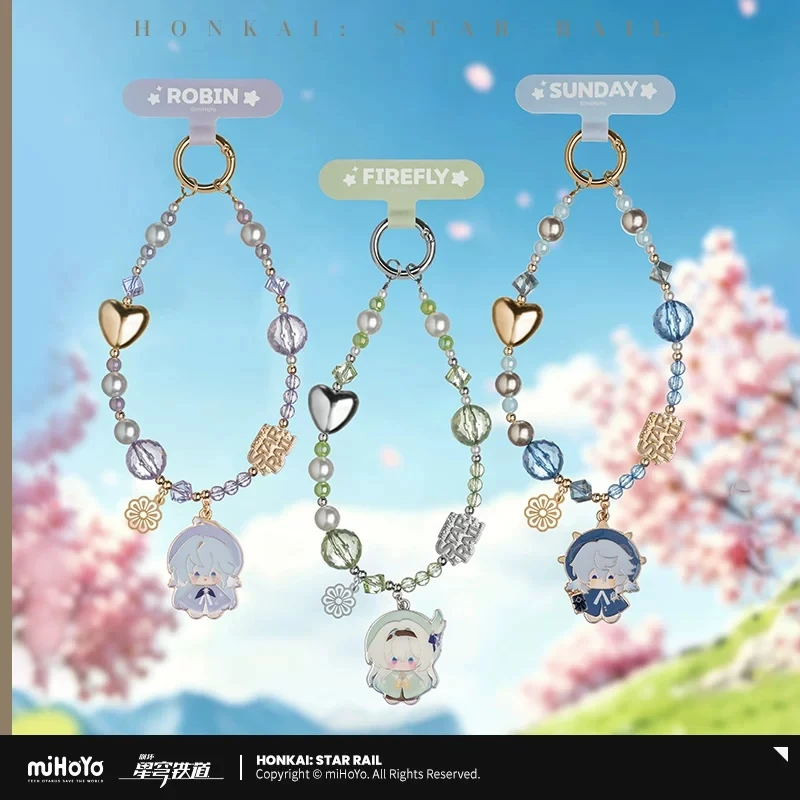 Correas para Teléfono con Personajes del Juego Honkai: Star Rail, Serie de Muñecas de Anime Oficiales de miHoYo, Accesorios DIY