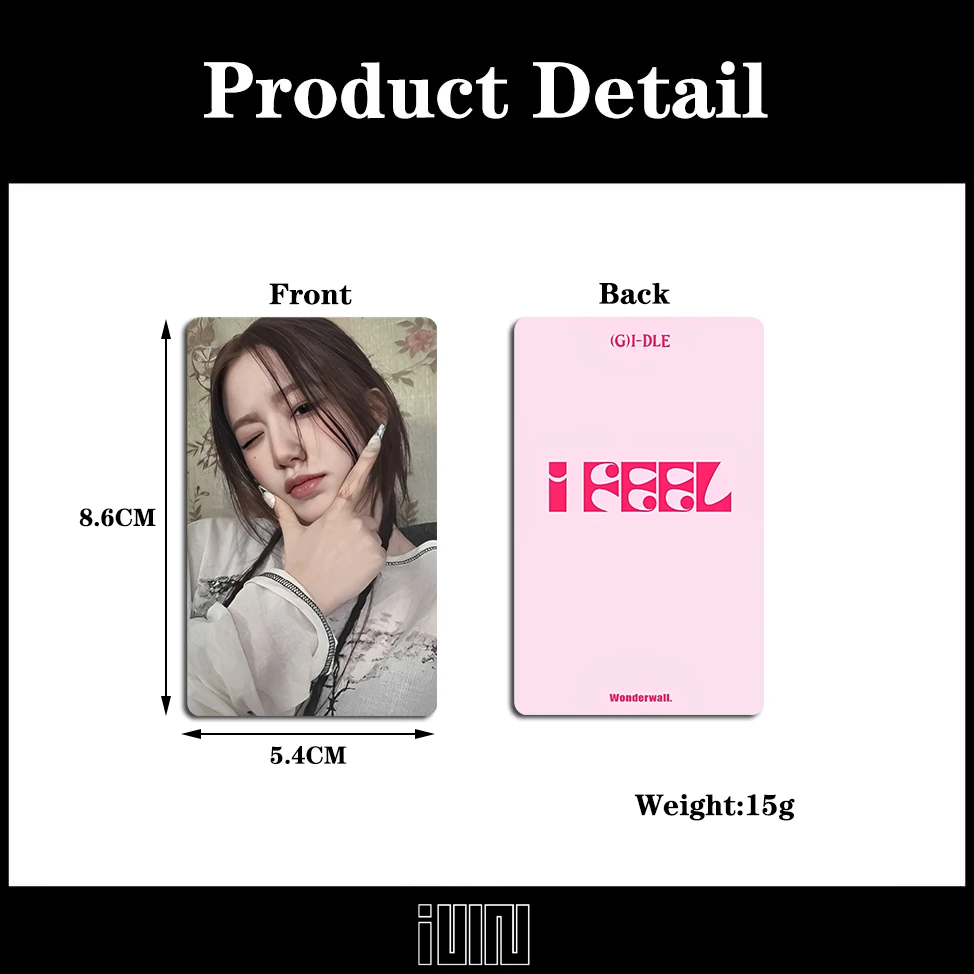 GIDLE Korean Girl Group WW Special Card Wonder Wall Fansign Event Photocard YUQI Peripheral Cards