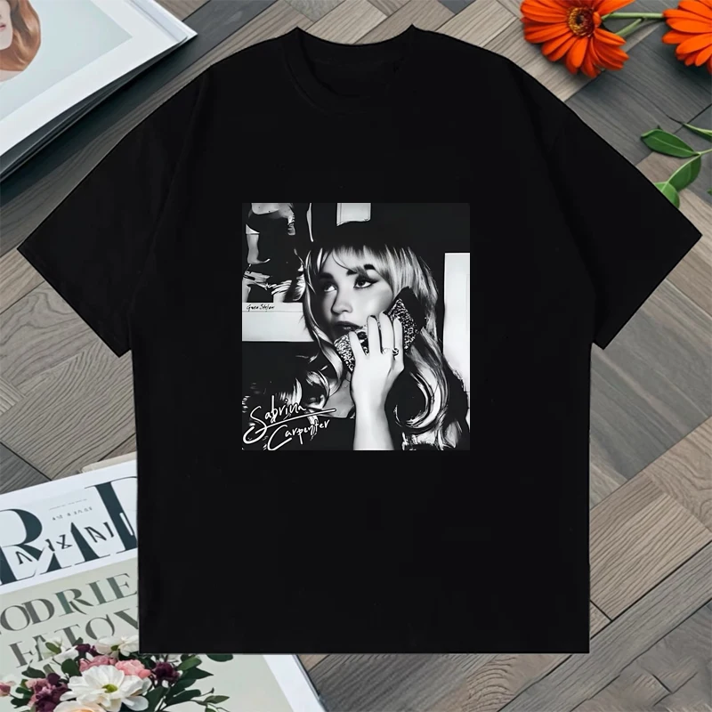 

2025 Summer Vintage Sabrina Carpenter T-shirt Sweet Tour Fashion Hip Hop Oversized Tee shirt Men Women Cotton Popular clothing