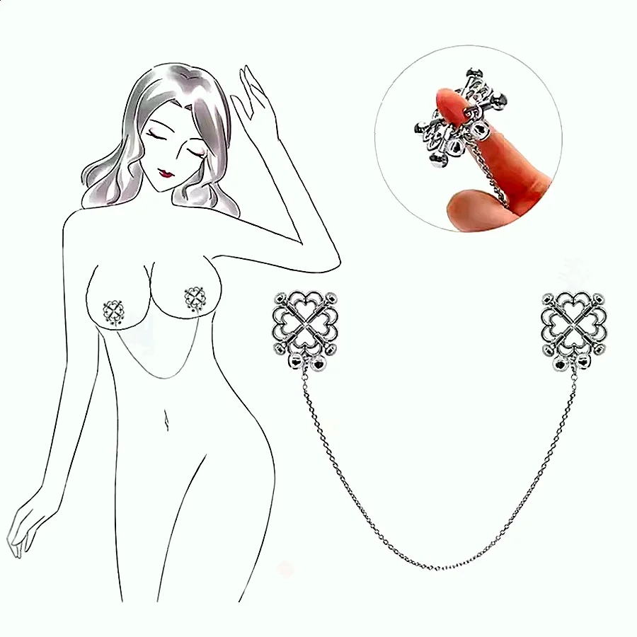 مشابك الثدي المعدنية مقاطع الحلمة قابل للتعديل الحلمة المشبك مشبك الثدي BDSM عبودية الرقيق يمزح الجنس لعب للمرأة زوجين