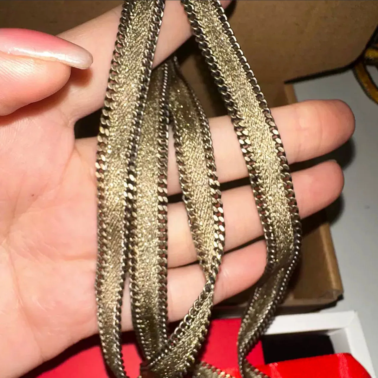 Jewelry & Accessories OL Casual Style High-Quality Hand-Woven Gold Wire Chain Necklace As A Team Gift For Women
