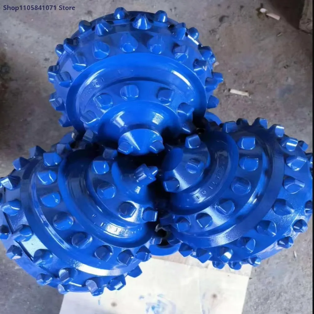 Tungsten Carbide Hard Rock Roller Three Hole Drill Bit Water Well Drilling High Efficiency Durable