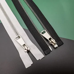 5# High Quality Metal Teeth Zippers Open-end Auto-lock Zippers Durable Metal Zippers Jacket Down Jackets Accessories