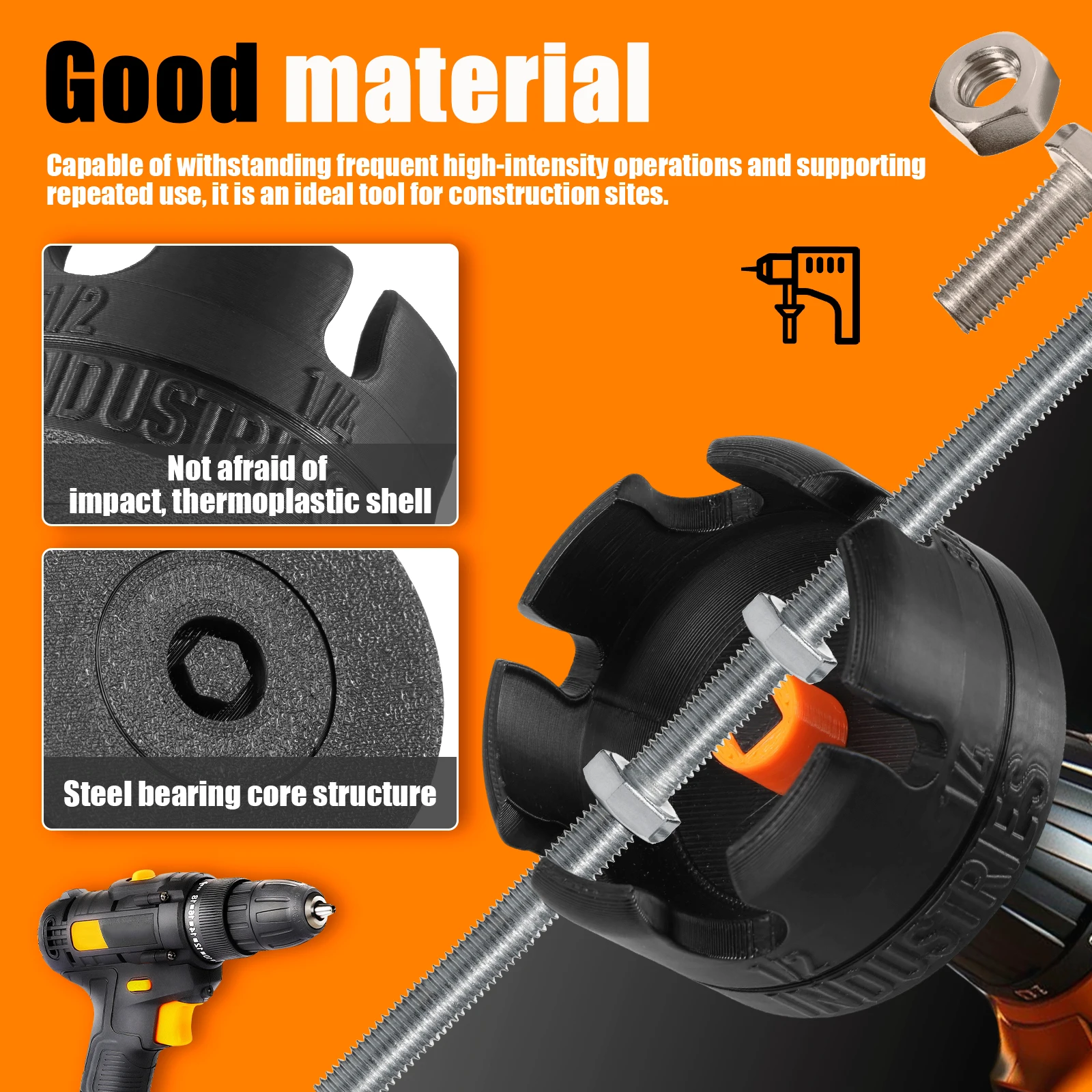 

New Nut Zipper Drill Attachment For Fast Nut And Bolt Removal Nut Remover Bolt Extractor Tool For Conduit Racks Strut Systems