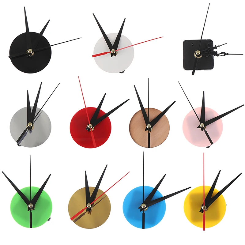 1Pcs DIY Silent Quartz Watch Round Wall Clock Movement Mechanism Parts Repair Replacement Need Tools Home Decor