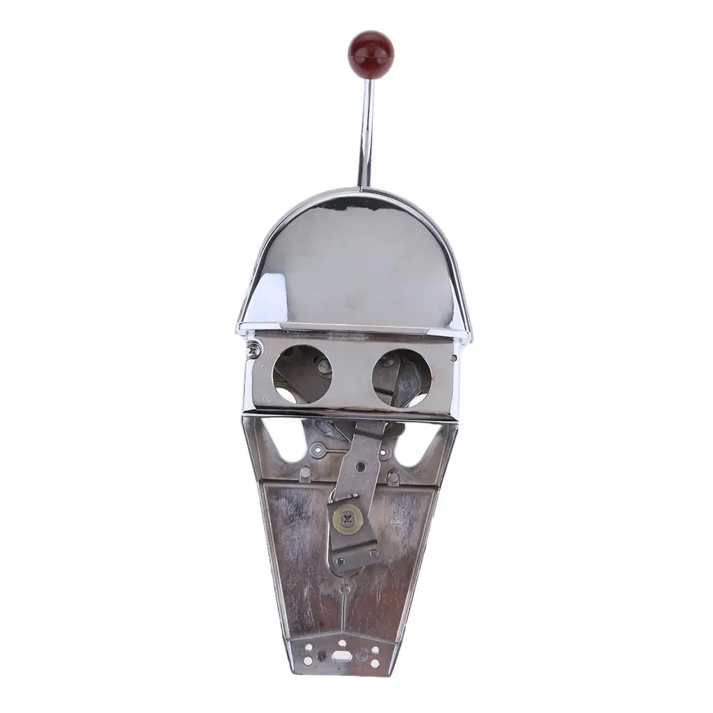 Boat Throttle Control Lever Stainless Steel Universal Motor Handle Engine Control Box for Nautical Use