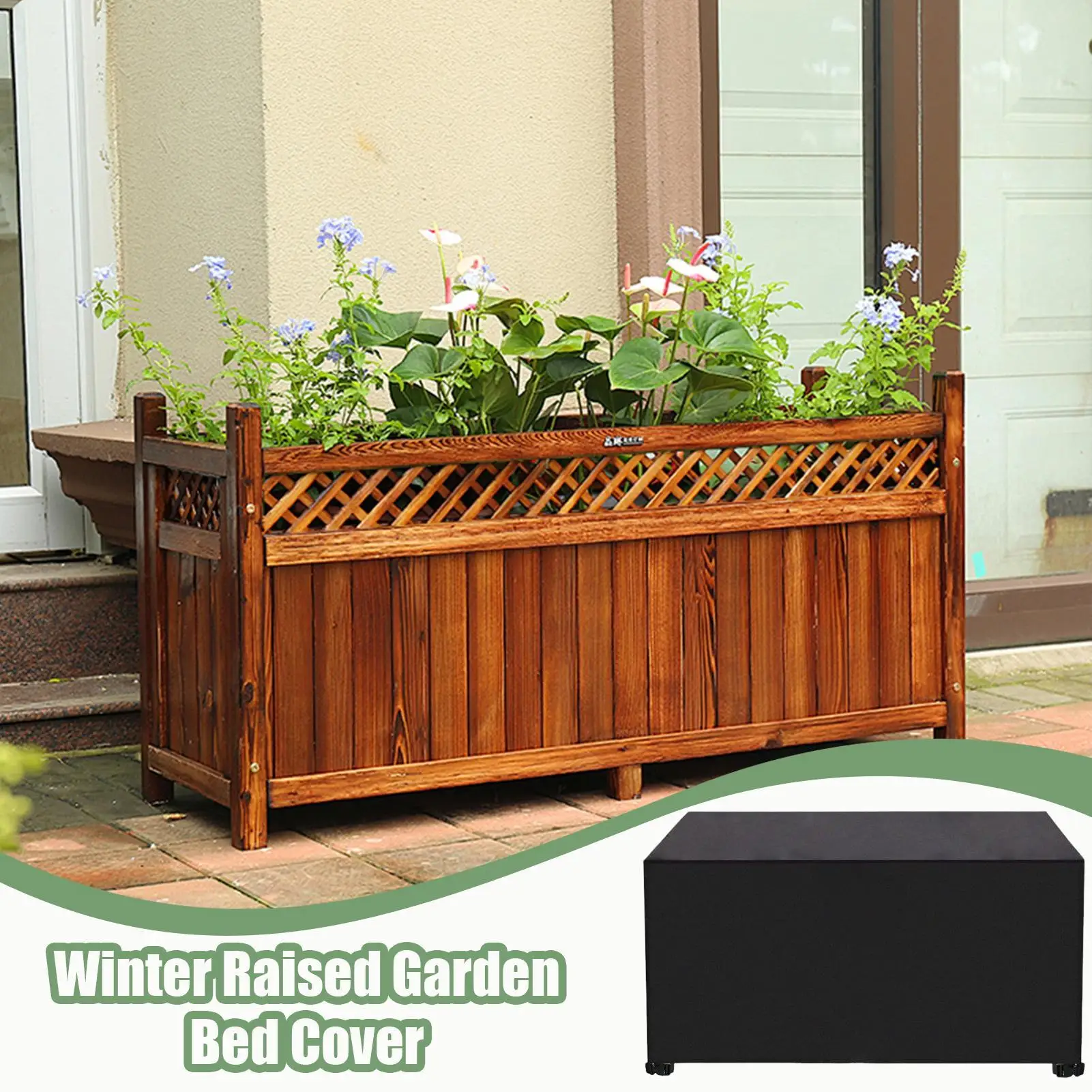 

Garden Cover For Raised Bed Waterproof Windproof Outdoor Plant Box Cover For Tomato Flowers Strawberry Blueberry Vegetables
