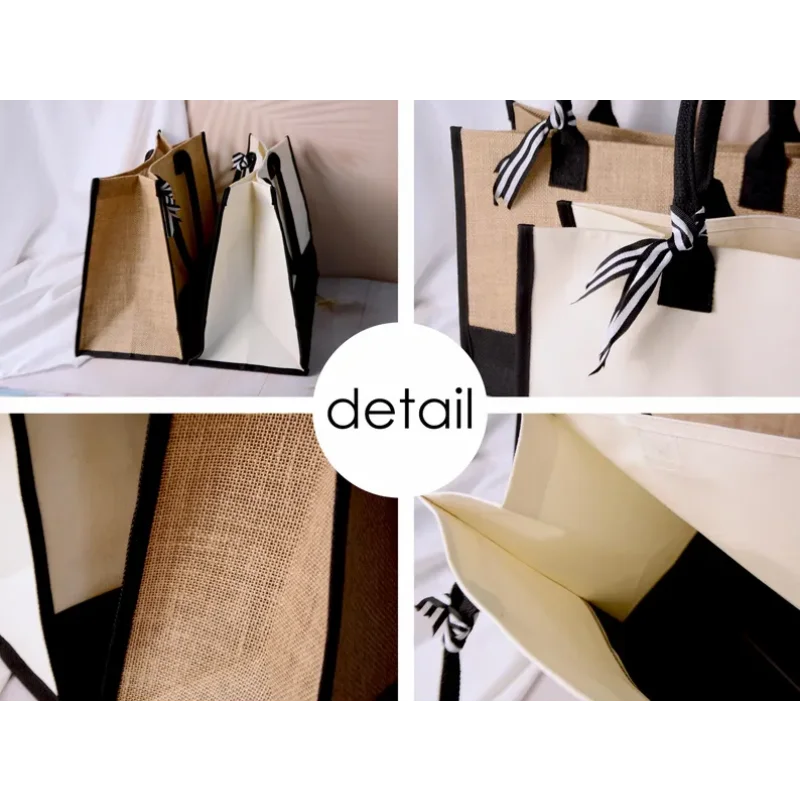 شخصية اسم الخيش وصيفه الشرف حمل حقيبة مخصصة حقيبة شاطئية هدية العازبة حفلة لصالح حمل حقيبة زفاف العروس ليكون هدية #4