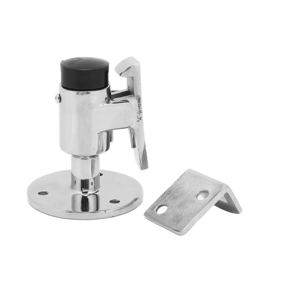 Hardware Accessories 316 Stainless Steel Door Stop Silver Door Stopper Door Catch Holder Marine Use