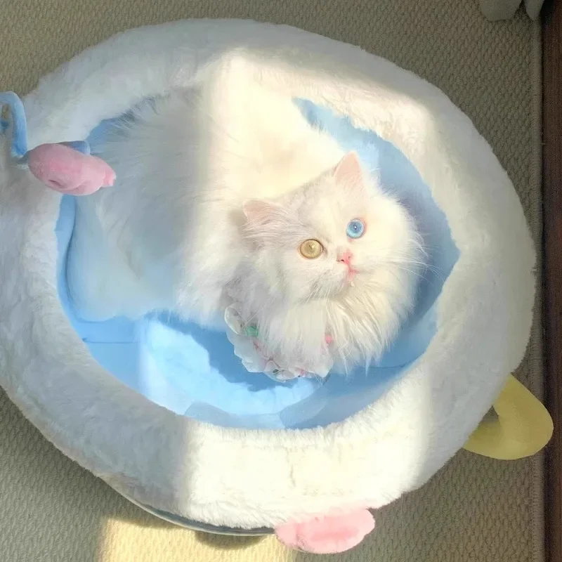 Cat Nest Plush Teacup Cute Pet Nest Cat Nest Four Seasons Universal Cat Villa
