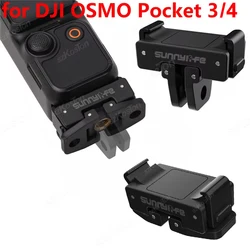 Mount Adapter Connector 1/4 Gimbal Camera Quick Release Bracket Camera Charging Base for DJI OSMO Pocket 4 3 Camera Accessories
