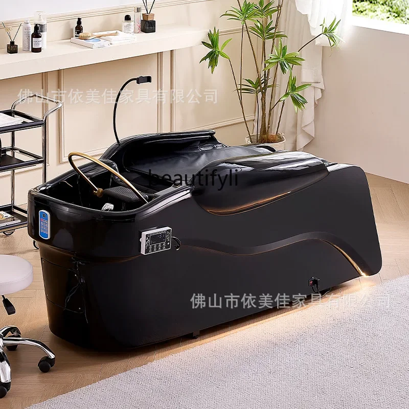 

A38 Electric massage shampoo bed water circulation fumigation beauty automatic intelligent flushing bed