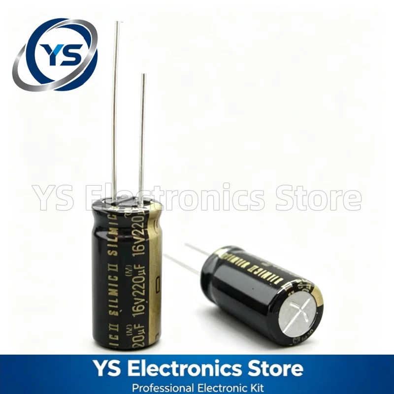 10-100pcs 16V220UF ELNA RFS SILMIC II Series 10X20mm HiFi Audio Capacitor RFS-16V221MH5# 220UF16V 16V 220UF Original and NEW