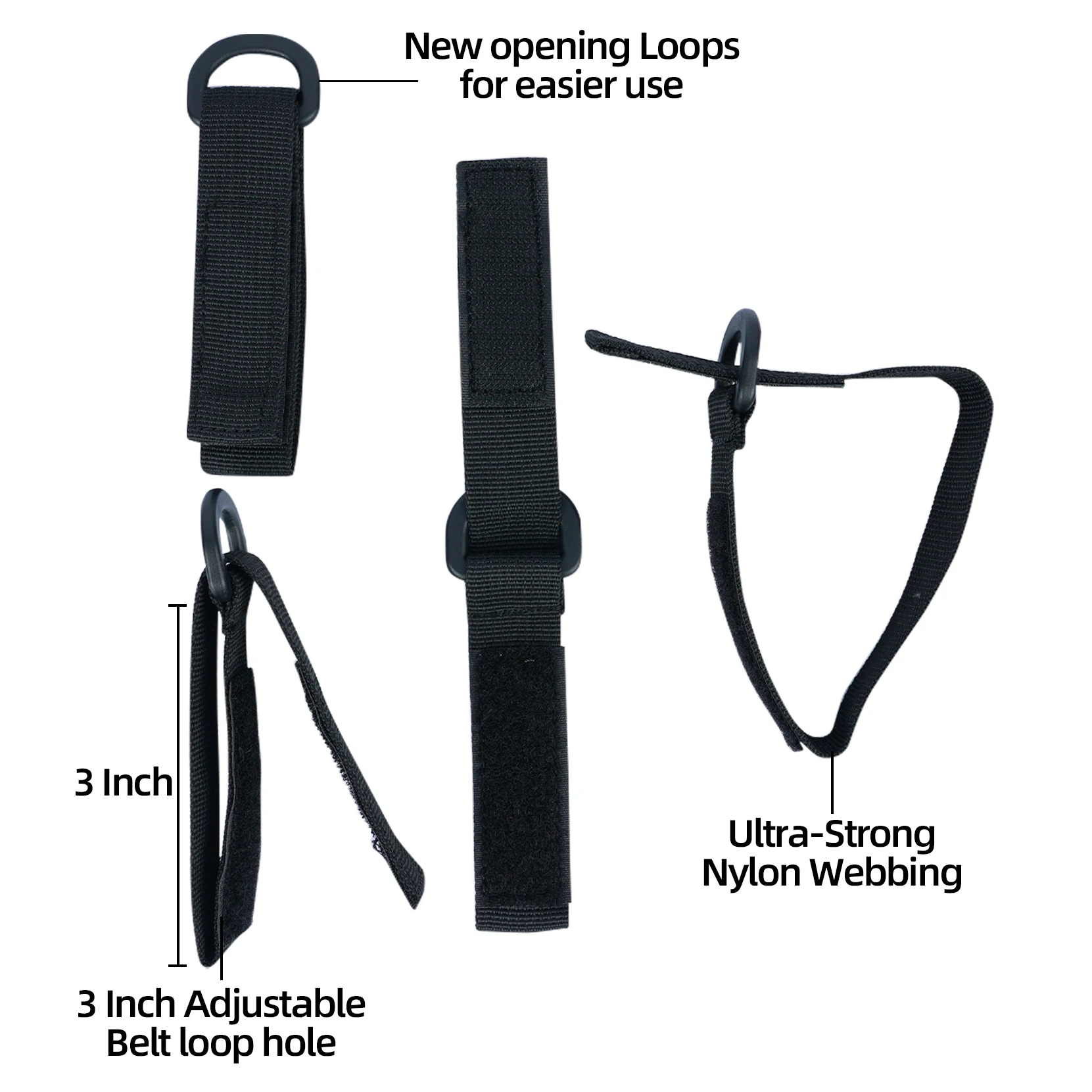 MELOTOUGH Tactical Police Suspenders for Duty Belt Harness Law Enforcement with Adjustable Strap and 4 Tool Belt Loops