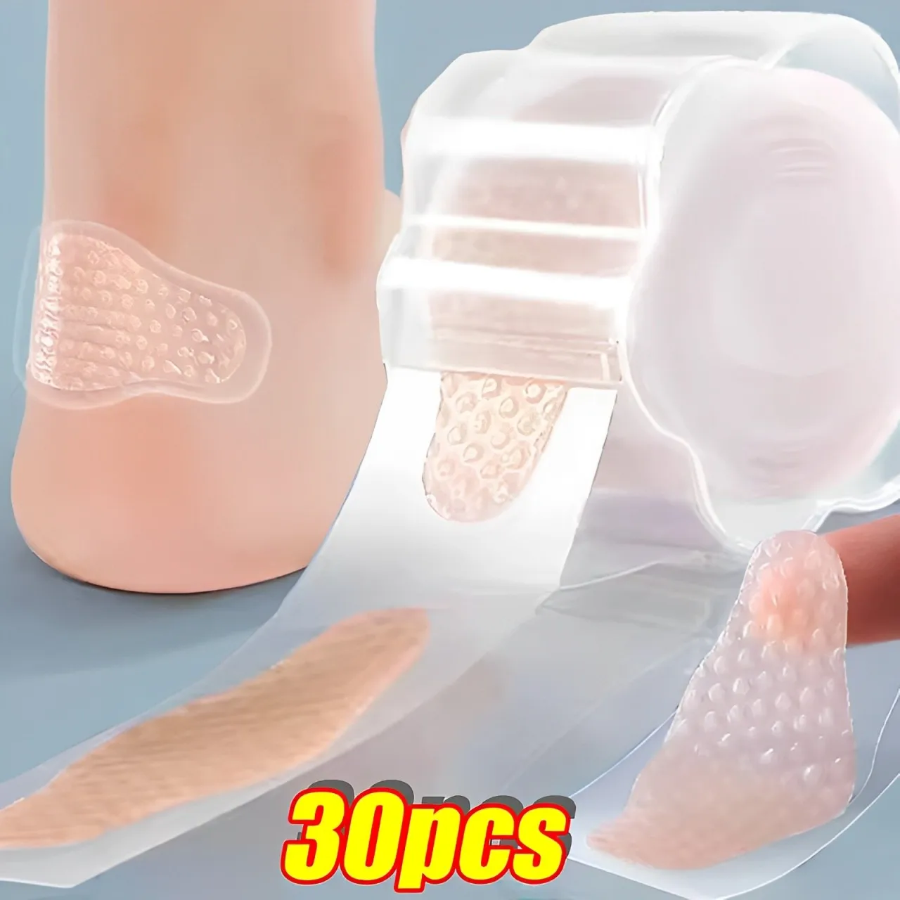 30pcs Gel Heel Protector Foot Patches Adhesive Blister Pads Heel Liner Shoes Stickers Pain Relief Plaster Foot Care Cushion Grip