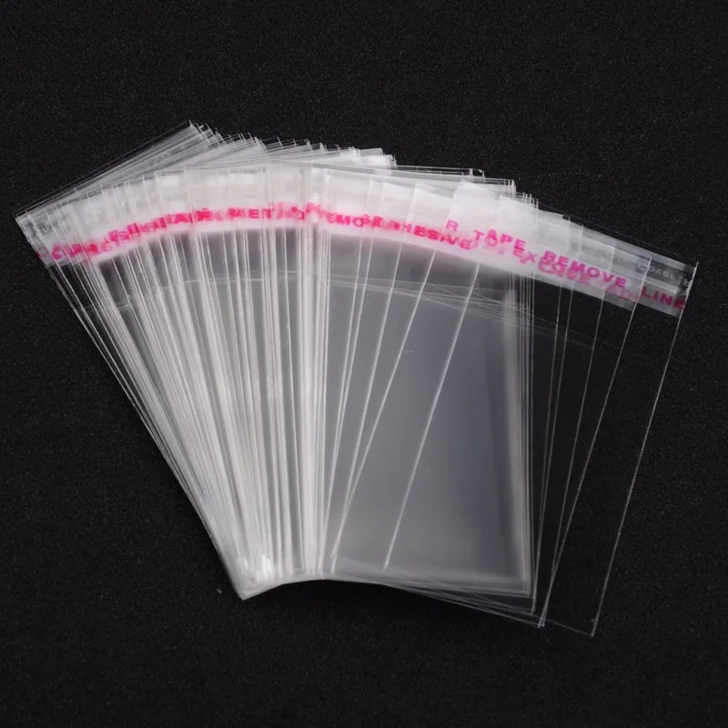 1000 pc Cellophane Bags Clear 6x4cm Unilateral Thickness: 0.035mm Inner Measure: 4x4cm