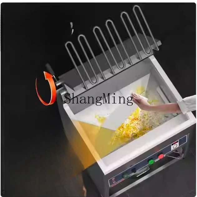 ZYY หม้อทอดไฟฟ้าเชิงพาณิชย์หม้อทอดควบคุมอุณหภูมิอัตโนมัติกระบอกคู่ความจุขนาดใหญ่แนวตั้ง