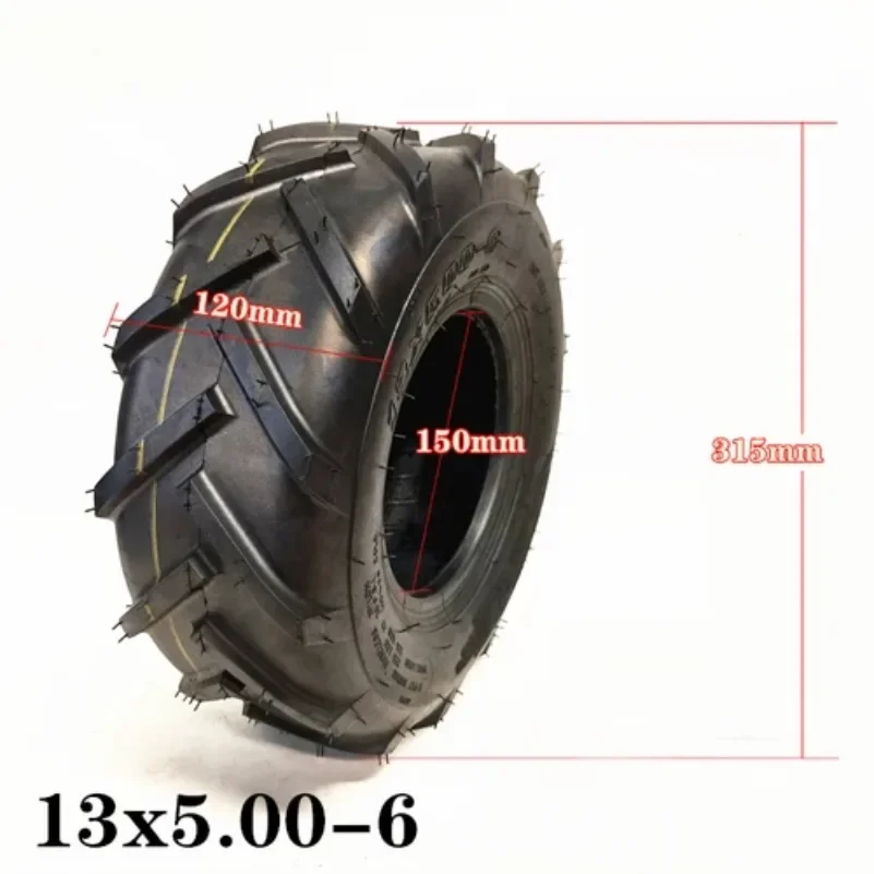 13 inch13x5. 00-6 il pneumatico del mozzo della ruota è adatto per il tosaerba elettrico Kart Racing Dune Buggy e il pneumatico sottovuoto della spazzatrice