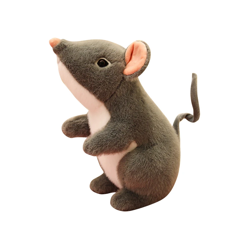 Lifelike Little Mouse Plush Toy Cute Smart And Playful Desktop Companion Creativr Room Decor Fun Christmas Gift For Kids