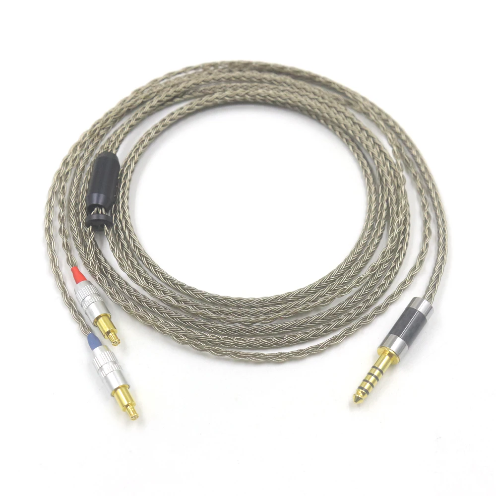 16 Core OCC Silver Plated 4 pin Xlr 4.4 2.5mm Headphone Earphone Cable For ATH- AP2000Ti 750 770H 990H ADX5000 MSR7B